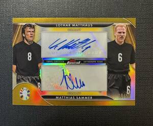 EURO 2024 Topps Finest DUAL AUTO LOTHAR MATTHAUS ローター・マテウス MATTHIAS SAMMER マティアス・ザマー 直筆サイン GOLD /50枚限定