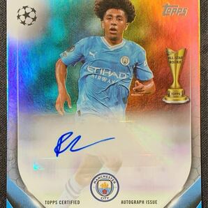 2023-24 TOPPS UEFA CLUB COMPETITIONS FUTURE STARS 直筆サイン AUTO RICO LEWIS MANCHESTER CITYの画像1