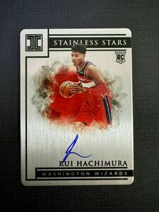 八村塁 Panini impeccable 2019-20 Stainiess Stars Auto 直筆サインカード Rui Hachimura ROOKIE RC /99