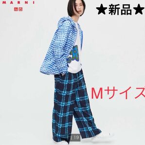 ★新品★MARNI UNIQLO ドレープイージーワイドストレートパンツ　コラボ