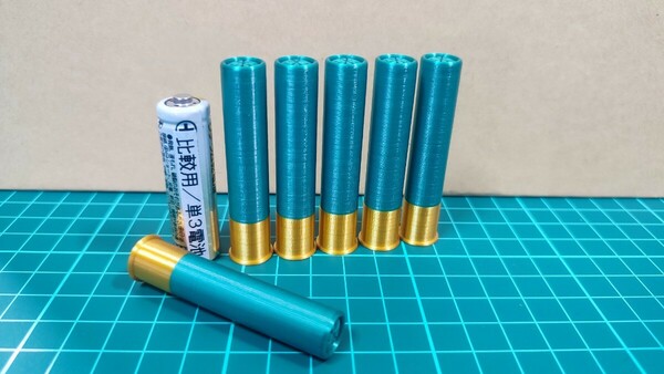 .410 Gauge Shot Shell 風 ダミーカート 6個セット【送料無料】(検) 410 ga bore 番 ショット シェル 散弾 10.4mm ショットガン