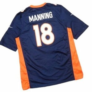 美品☆ナイキ☆NFL☆デンバーブロンコス☆#18☆ペイトンマニング☆ユニフォームジャージ サイズL NIKE Broncos Manning アメフト チカーノの画像2