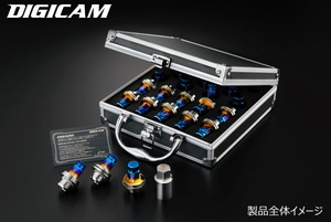 Digicam/DigiCan Titanium Racing Nut 20 PCS SET TOYOTA ИНУТНАЯ 7 квадратных мешка Тип 43,5 мм/нижний номер типа: TNF15R-Toyota