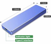 外付けハードドライブ Type-C USB 3.1 1TB 黑_画像6