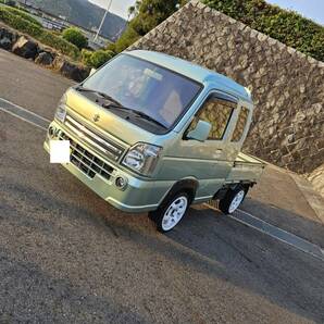 スーパーキャリー★車検令和7年9月迄あり★4WD★AT★ヒッチメンバー★オーバーフェンダー★社外アルミホイール★売切り出品★DA16T★の画像1