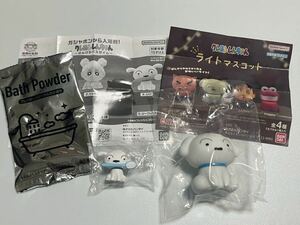 クレヨンしんちゃん　シロ　ライトマスコット　のんびりバスタイム　未開封品　2個セット　ガチャ