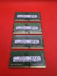 Samsung 8GB 1Rx8 PC4-2666V-SA1-11 ノートパソコン用DDR4メモリ 8GB 4枚セット計32GB　管2