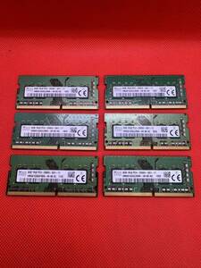 SKhynix 8GB 1Rx8 PC4-2666V-SA1-11 for laptop DDR4 memory 8GB 6 pieces set total 48GB tube 4