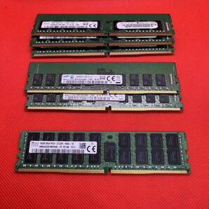 写真現状 16GB PC4-2133P サーバー用DDR4メモリ 16GB 3種類6枚セット計96GB 管10の画像1