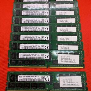 SKhynix 32GB 2Rx4 PC4-2666V-RB2-11 サーバー用DDR4メモリ32GB 9枚セット計288GB 管16の画像1