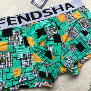 新品 メンズ XXLサイズ 触り心地超いい FENDSHA グリーン ボクサーパンツ スポーティ ビキニブリーフ メンズ下着 ショーツ パンツの画像2