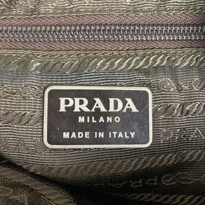 PRADA プラダ リュック バックパック グリーン 三角ロゴ ナイロン レディースの画像10