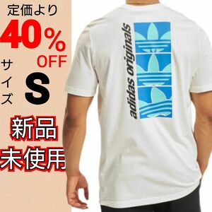 【S】アディダスオリジナルス グラフィック Y2K Tシャツ 新品未使用 タグ付き レギュラーフィット