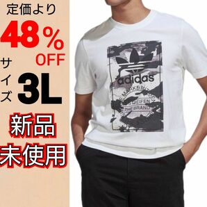 【3L】グラフィック カモ柄 Tシャツ 半袖Tシャツ 新品未使用 タグ付き アディダスオリジナルス レギュラーフィット