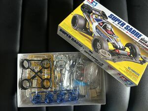 ミニ四駆 激レア◆ スーパーセイバー オープントップ シルバーメタリック仕様 タミヤ TAMIYA MINI4WD SUPER SABRE メッキ