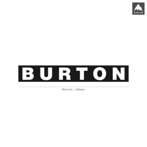 【BURTON】バートン★10★ダイカットステッカー★切抜きステッカー★10.0インチ★25.4cm