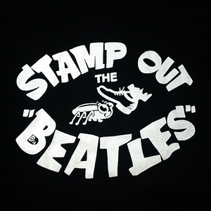 送料無料【STAMP OUT BEATLES】ビートルズ / ブラック★選べる5サイズ/S M L XL 2XL/ヘビーウェイト 5.6オンス