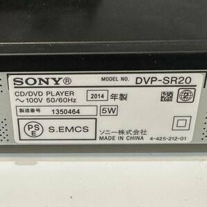 【早い者勝ち】DVDプレイヤー SONY ソニー DVDプレーヤー ブラック DVP-SR20 ブラックの画像3