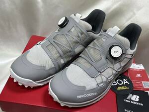 美品ニューバランス ゴルフNew balance GOLF FuelCell UGS1001 BOA ボア ゴルフシューズ スパイクレス 26.0㎝ グレー