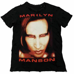Marilyn Manson マリリンマンソン バンド Tシャツ バンT Tee 古着 VINTAGE ビンテージ ブラック 黒