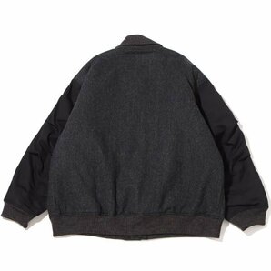 完売品 定価49,500 ノース フェイス パープルレーベル TNF Herringbone Tweed ヘリンボーン ツイード バーシティ ダウン ジャケット 043の画像2