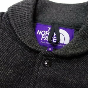 完売品 定価49,500 ノース フェイス パープルレーベル TNF Herringbone Tweed ヘリンボーン ツイード バーシティ ダウン ジャケット 043の画像3