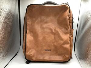 u0394 MOUSTACHEm start shu rucksack backpack Brown tea casual present condition goods 