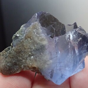 ☆母岩が透けるほどのsuperb☆ブルーフローライト 蛍石 鉱物標本 原石の画像4