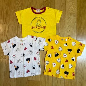 ベビーTシャツ3着セット　おにぎり柄　てんしんらんまん