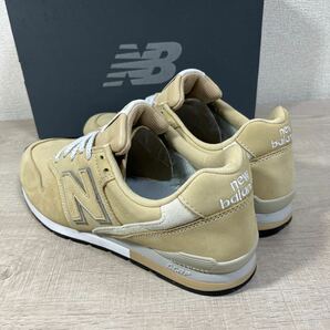 1円スタート売切り 新品未使用 New Balance ニューバランス 996 箱付き ベージュ オールレザー 完売 人気カラー 26.5cm 革 希少 CM996の画像5