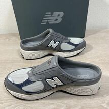 1円スタート売切り 新品未使用 New BALANCE ニューバランス2002RMJ 2002R 正規品 Mule スリッポン ミュール 人気 グレー 完売品 26.5cm_画像4