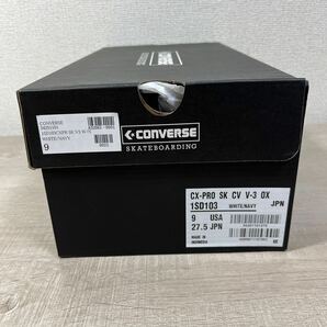 1円スタート売切り 新品未使用 converse skatebording cx-pro sk v-3 ox コンバース スケートボーディング ベルクロ 27.5cm オールスターの画像8