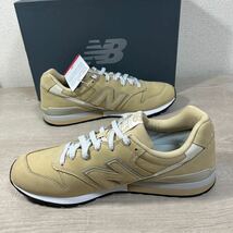 1円スタート売切り 新品未使用 New Balance ニューバランス 996 箱付き ベージュ オールレザー 完売 人気カラー 28cm 革 希少 CM996_画像4