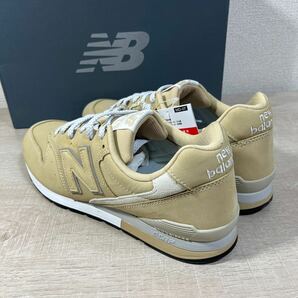 1円スタート売切り 新品未使用 New Balance ニューバランス 996 箱付き ベージュ オールレザー 完売 人気カラー 28cm 革 希少 CM996の画像5