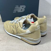 1円スタート売切り 新品未使用 New Balance ニューバランス 996 箱付き ベージュ オールレザー 完売 人気カラー 28cm 革 希少 CM996_画像5