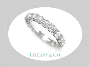 * Tiffany * Y182 ten thousand * unused * diamond 1.80ct four ever platinum ring 