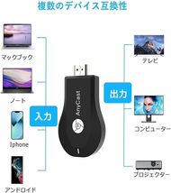 HDMI ミラーキャスト ワイヤレス 正規品 Anwineke ミラーリング phone&Android テレビに携帯の画面を映す ミラキャス T34_画像8