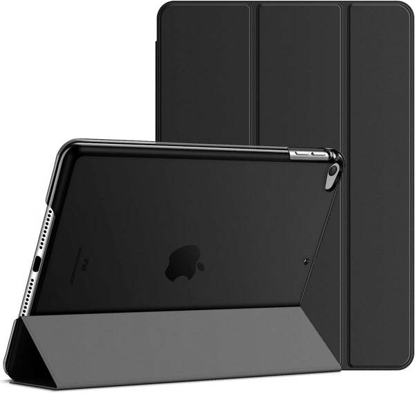 JEDirect iPadmini5 (2019モデルiPad Mini 5) 用 ケース 三つ折スタンド オートスリープ機能 (ブラック) T36