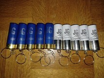 【送料無料】JG 白青2種　10個セット　空薬莢キーホルダー　M870 M3 M4 M1100 AK47 89式 M14 HK416 M16 AA12 winchester Remington_画像1