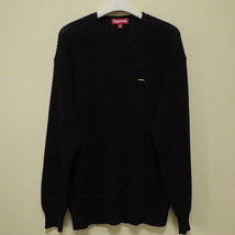 ☆ 23FW Supreme シュプリーム Small Box Ribbed Sweater スモール ボックス リブ セーター box logo ボックスロゴ (ブラック黒M)ESG_画像2