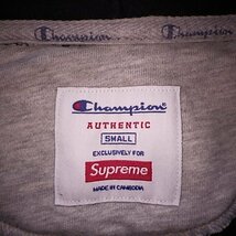 ☆ ジャスティンビーバー 着 17SS Supreme シュプリーム Champion Hooded Sweatshirt チャンピオン スウェット パーカー (ブラック黒S)EGG_画像8