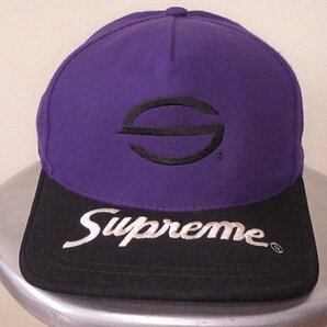 ☆ 初期 2007年 07FW Supreme シュプリーム College 5 Panel Cap カレッジ 5パネル キャップ starter スターター (パープル紫)EGSの画像1