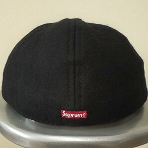 ☆ 23SS Supreme シュプリーム Ebbets S Logo Fitted 6-Panel Cap エベッツ エスロゴ 6パネル キャップ ウール samll box logo (黒60.6)ESAの画像4