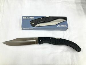 16[F20]* used * COLD STEEL cold steel X2 Voyager folding knife [ outdoor leisure camp hunting ]