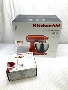 08【P893】◆新品/未開封◆ KitchenAid TILT HEAD STAND MIXER ミキサー MINI 3.3リッター おまけ