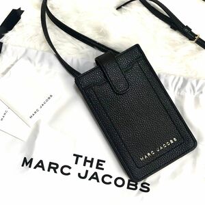 ◆未使用近い◆ MARC JACOBS スマホショルダーバッグ ブラック 黒 クロスボディ 斜めがけ