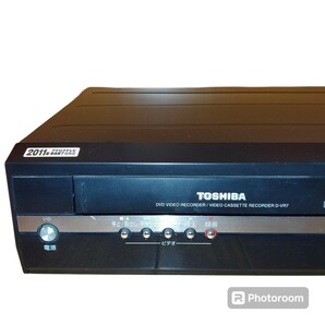 【VHS.DVD再生動作OKな程度良好品・送料無料】東芝/TOSHIBA VHS一体型DVDレコーダー ビデオデッキ DVDプレーヤー D-VR7の画像4