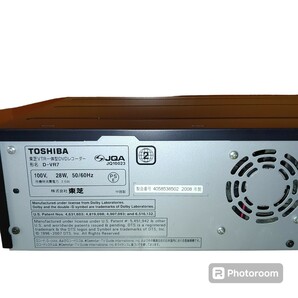 【VHS.DVD再生動作OKな程度良好品・送料無料】東芝/TOSHIBA VHS一体型DVDレコーダー ビデオデッキ DVDプレーヤー D-VR7の画像9