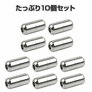 カプセルロック10個セット 結ばない 靴紐バックル シューレースカプセル 着脱簡単 耐久性 軽量 靴ひも アクセサリー【シルバー】CAPRCK10S