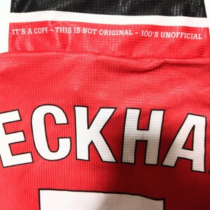 【匿名配送・送料込み】お土産品レプリカTシャツ ベッカム マンチェスター BECKHAM サッカー イタリア製 XLサイズの画像7